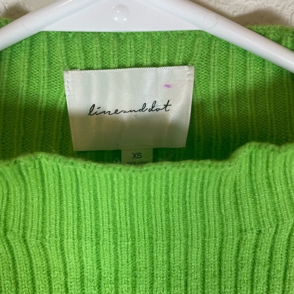 Line & Dot Women’s Neon Green Alder Sweater - Picture 6 of 6